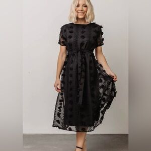 Baltic born darbi floral dot midi dress size small